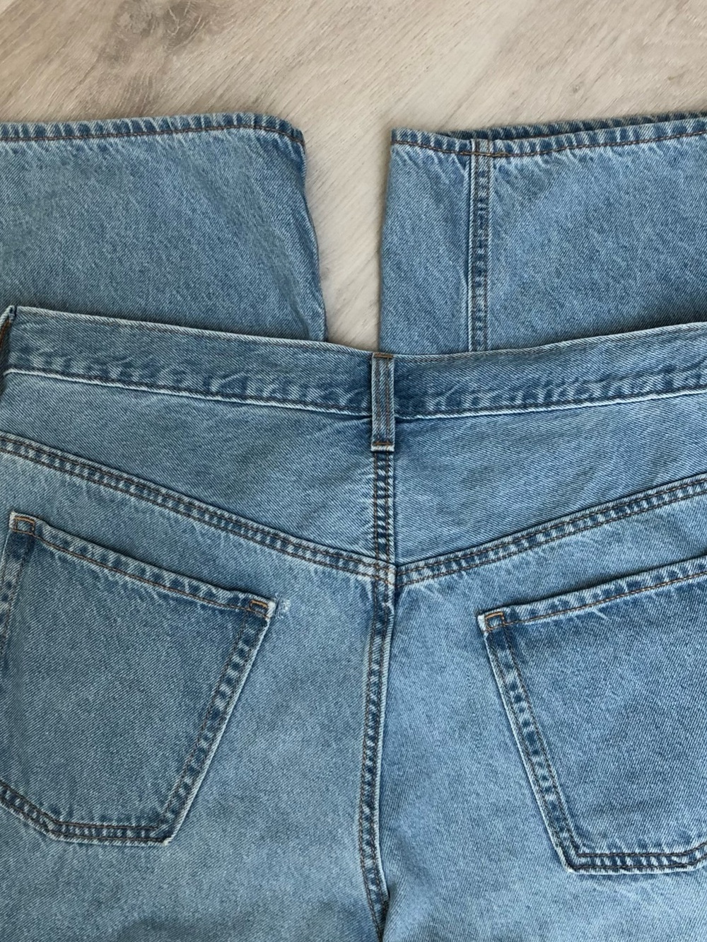 Old Navy High Rise Wide Leg Baggy Jeans Light Wash Size 16 - Picture 9 of 12